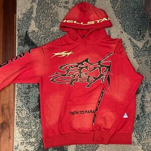 Red hellstar hoodie & sweats